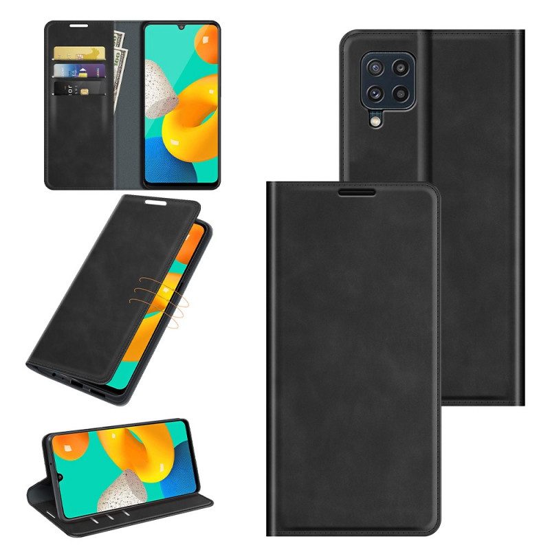 Bescherming Hoesje voor Samsung Galaxy M32 Folio-hoesje Stijl Lederen Ontwerp