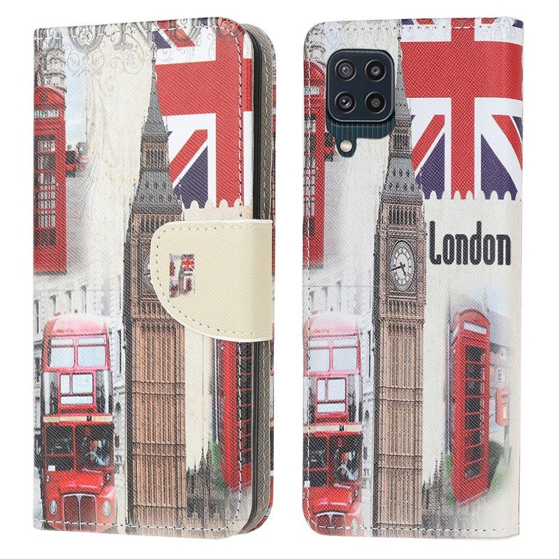 Flip Case voor Samsung Galaxy M32 Het Londense Leven