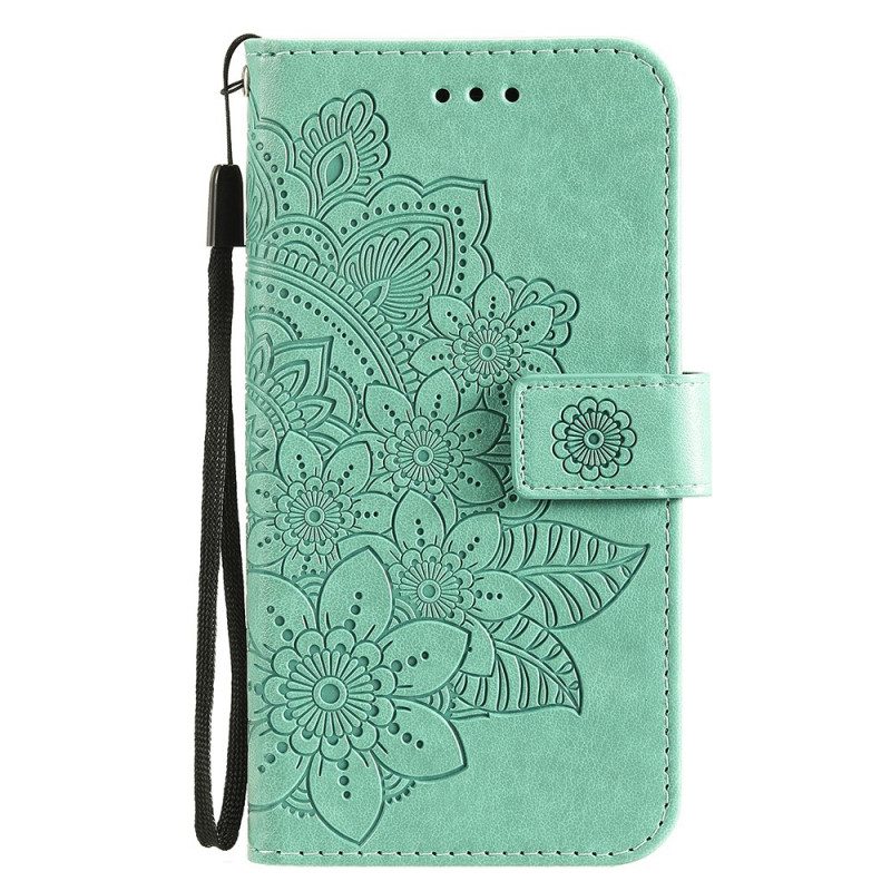 Folio-hoesje voor Samsung Galaxy M32 Bloemmandala