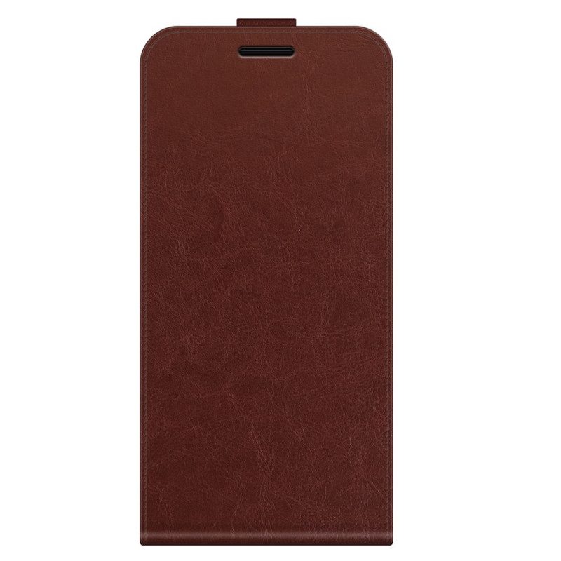 Folio-hoesje voor Samsung Galaxy M32 Flip Case Verticale Flap Met Leereffect