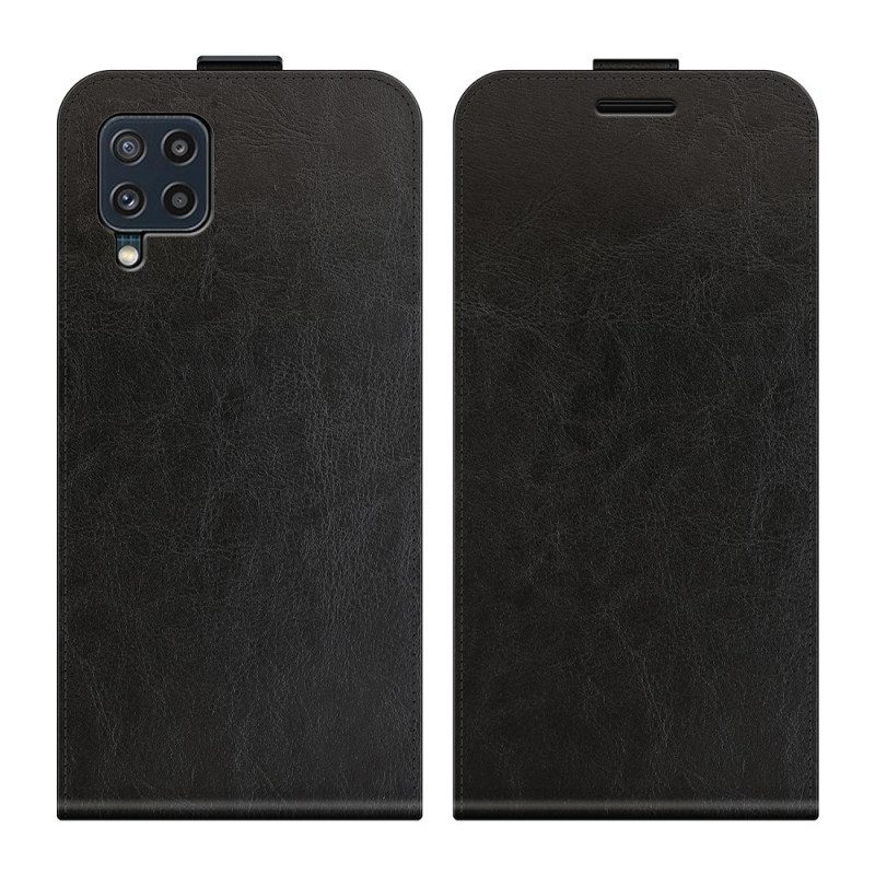 Folio-hoesje voor Samsung Galaxy M32 Flip Case Verticale Flap Met Leereffect