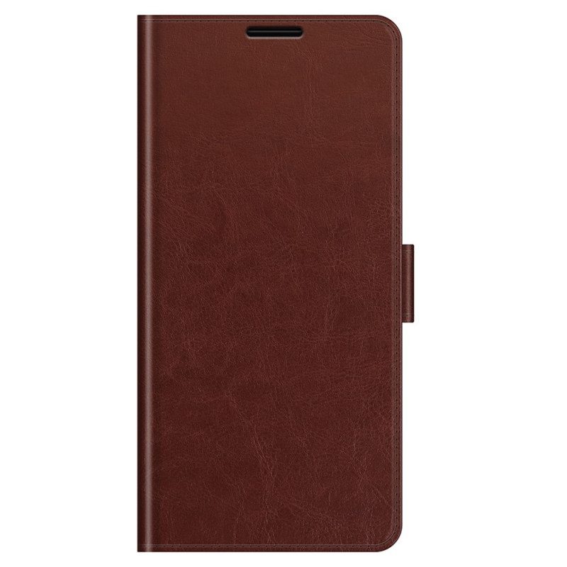 Folio-hoesje voor Samsung Galaxy M32 Klassiek Leereffect