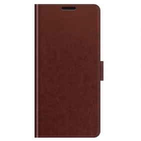 Folio-hoesje voor Samsung Galaxy M32 Klassiek Leereffect