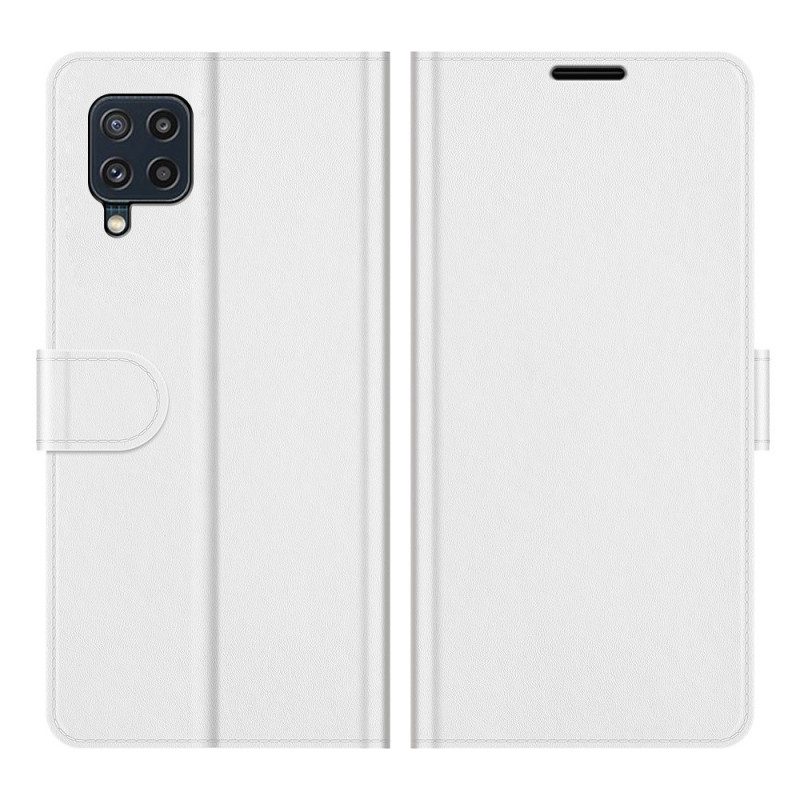 Folio-hoesje voor Samsung Galaxy M32 Klassiek Leereffect