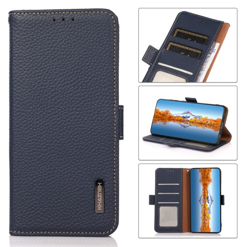 Folio-hoesje voor Samsung Galaxy M32 Lychee Leer Khazneh Rfid