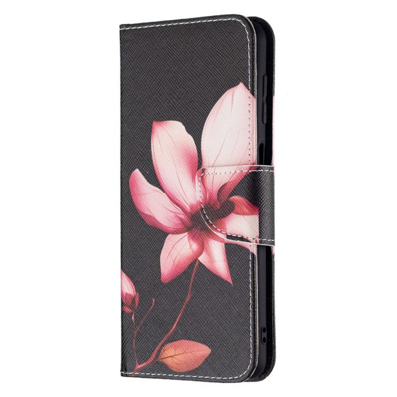 Folio-hoesje voor Samsung Galaxy M32 Roze Bloem