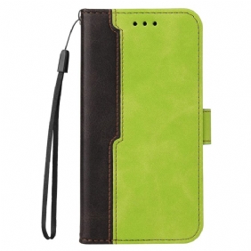 Folio-hoesje voor Samsung Galaxy M32 Twee Toon