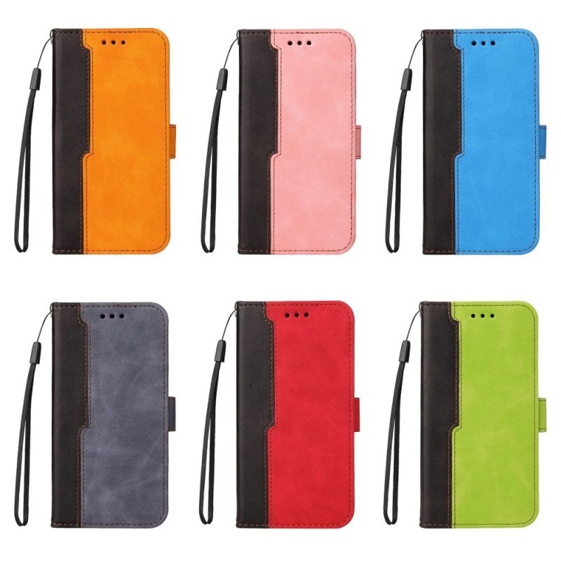 Folio-hoesje voor Samsung Galaxy M32 Twee Toon