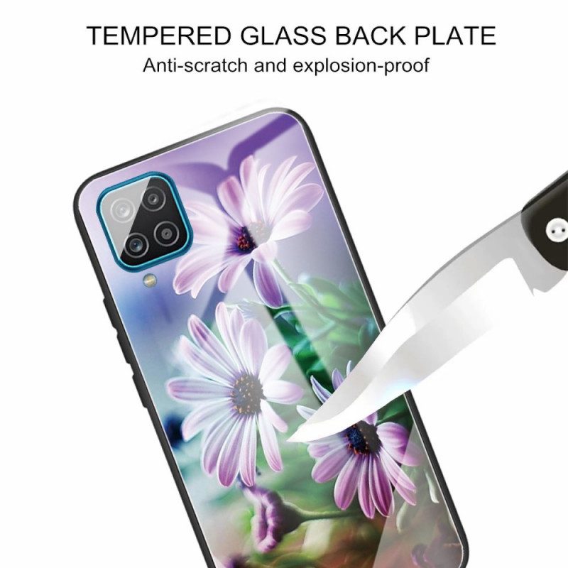 Hoesje voor Samsung Galaxy M32 Bloemen Van Gehard Glas