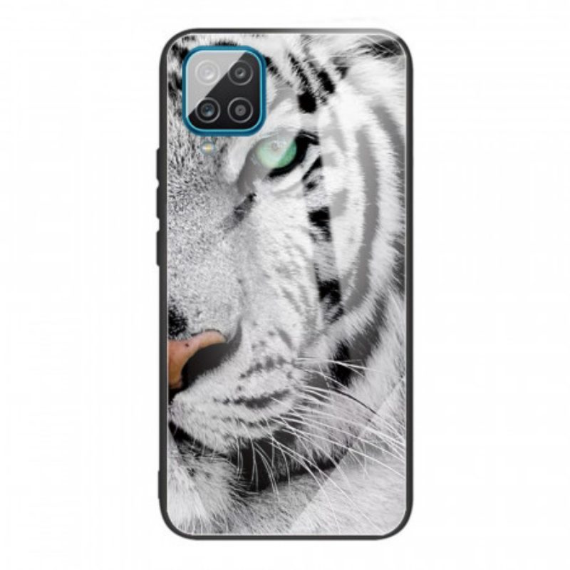 Hoesje voor Samsung Galaxy M32 Tijger Gehard Glas