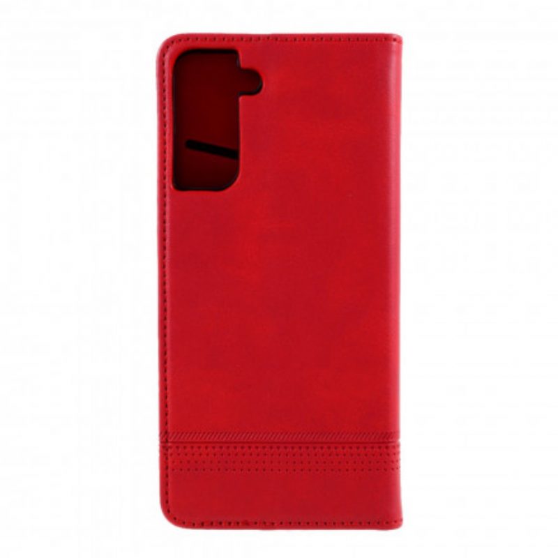 Bescherming Hoesje voor Samsung Galaxy S21 Plus 5G Folio-hoesje Azns Leerstyling