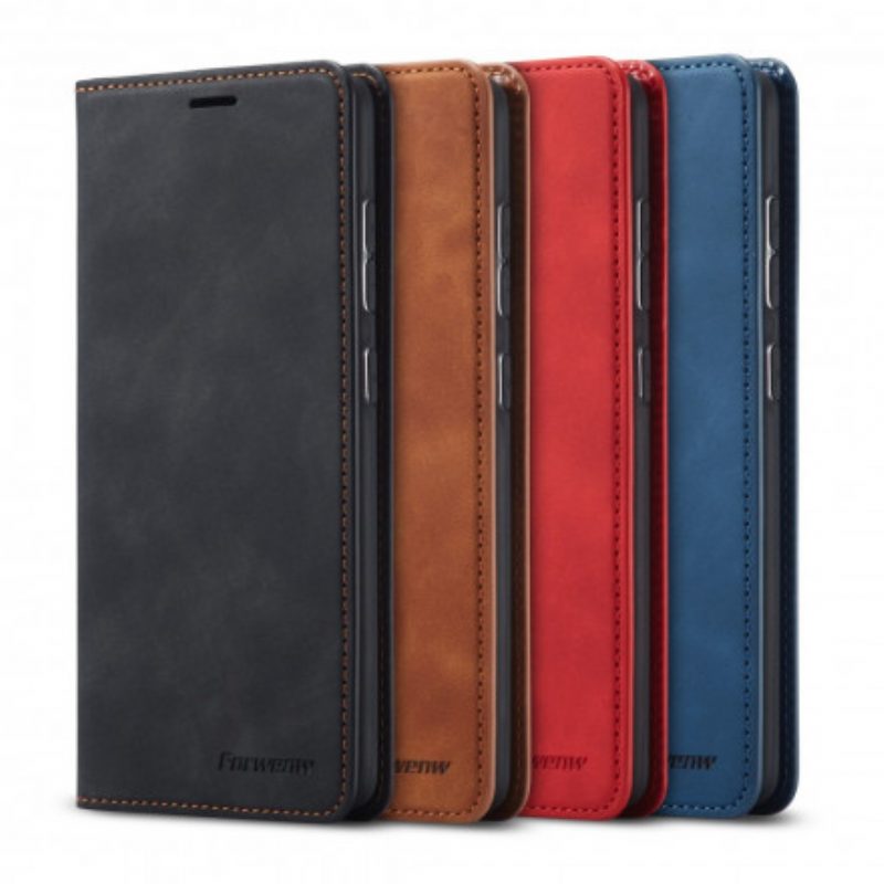 Bescherming Hoesje voor Samsung Galaxy S21 Plus 5G Folio-hoesje Forwenw Ledereffect