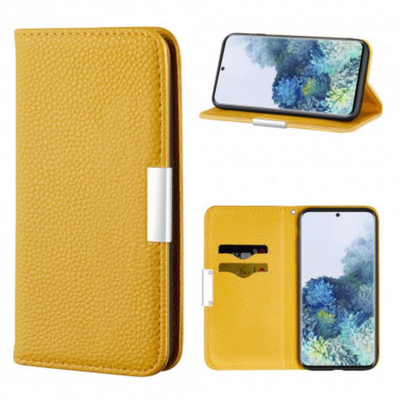 Bescherming Hoesje voor Samsung Galaxy S21 Plus 5G Folio-hoesje Imitatieleer Litchi Ultra Chic