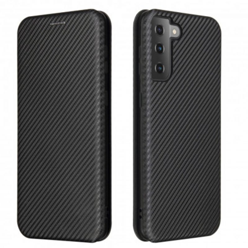 Bescherming Hoesje voor Samsung Galaxy S21 Plus 5G Folio-hoesje Koolstofvezel