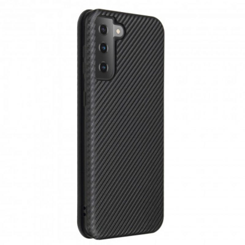 Bescherming Hoesje voor Samsung Galaxy S21 Plus 5G Folio-hoesje Koolstofvezel