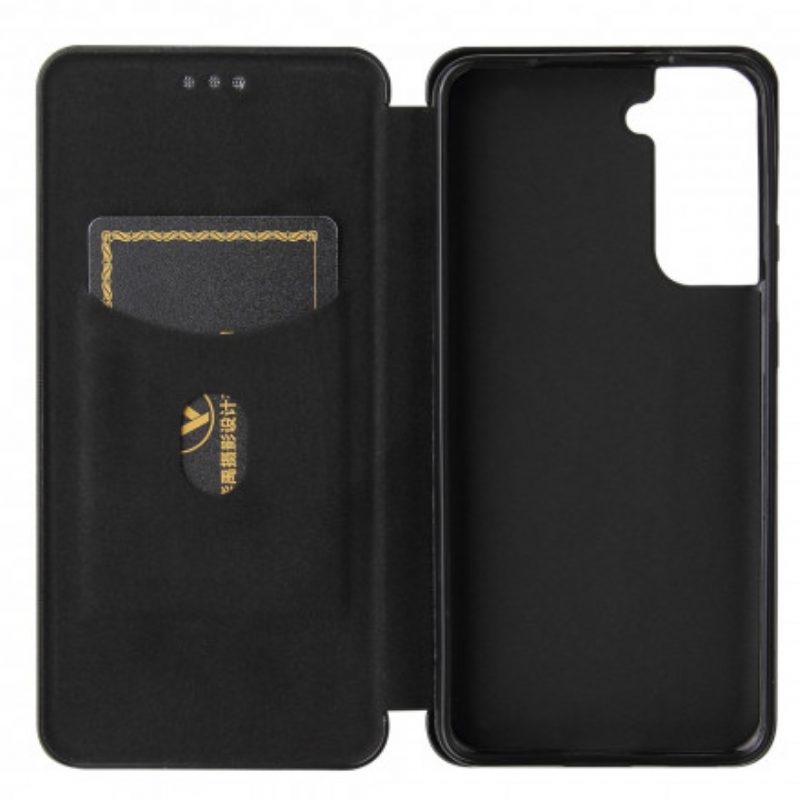 Bescherming Hoesje voor Samsung Galaxy S21 Plus 5G Folio-hoesje Koolstofvezel