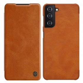 Bescherming Hoesje voor Samsung Galaxy S21 Plus 5G Folio-hoesje Nillkin Qin-serie