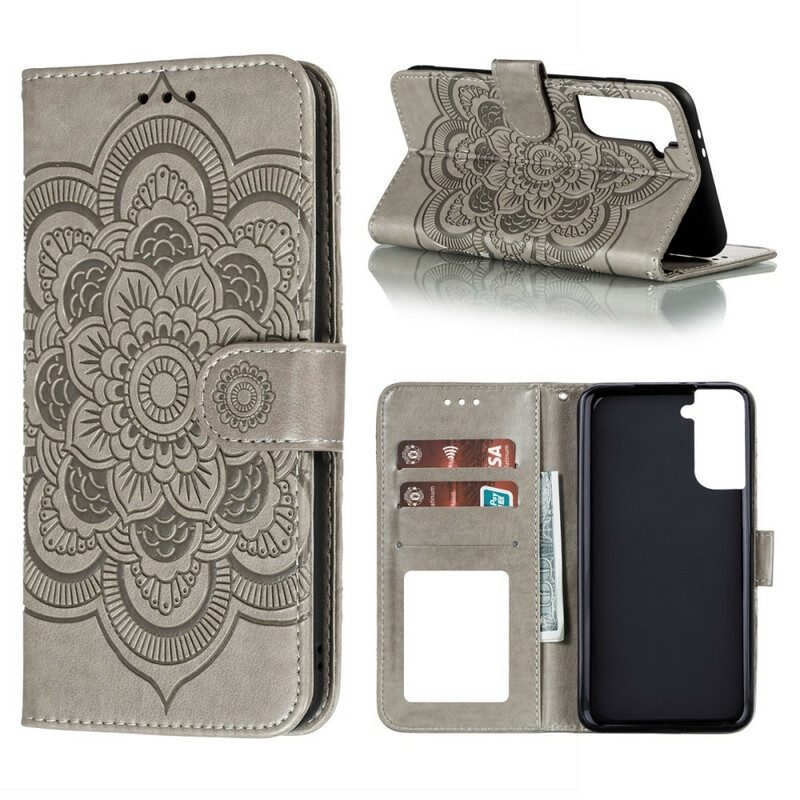 Flip Case voor Samsung Galaxy S21 Plus 5G Volledige Mandala