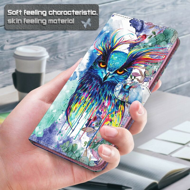 Folio-hoesje voor Samsung Galaxy S21 Plus 5G Aquarel Vogel