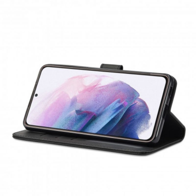 Folio-hoesje voor Samsung Galaxy S21 Plus 5G Lc.imeeke Ledereffect