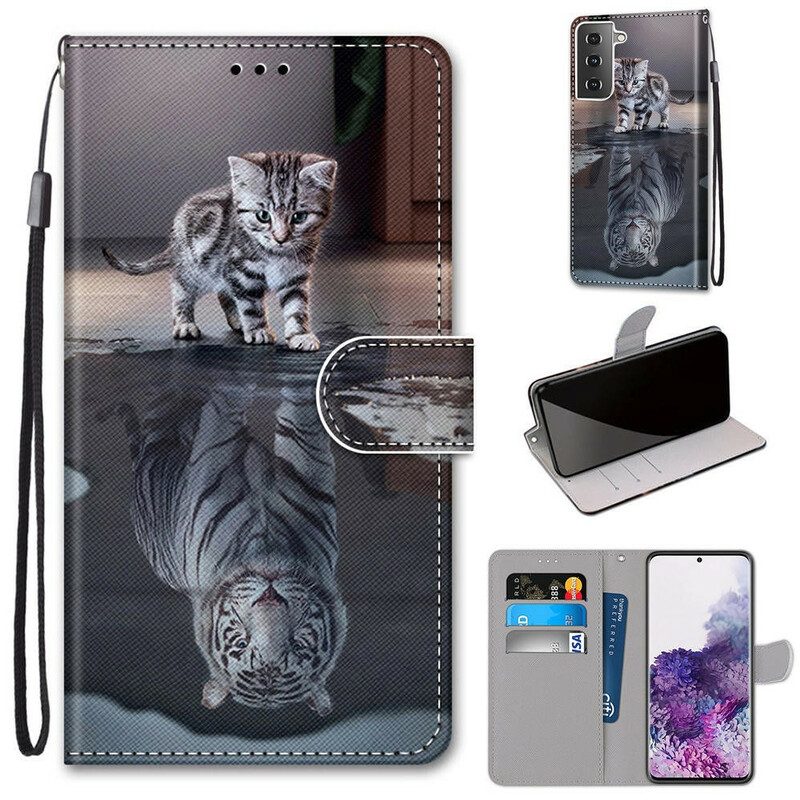 Folio-hoesje voor Samsung Galaxy S21 Plus 5G De Mooiste Katten