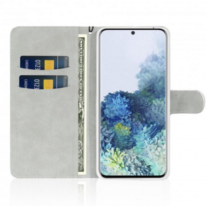 Folio-hoesje voor Samsung Galaxy S21 Plus 5G Pailletten S-ontwerp