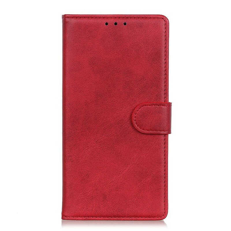 Folio-hoesje voor Samsung Galaxy S21 Plus 5G Retro Mat Leereffect