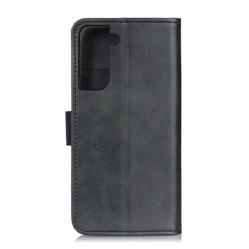 Folio-hoesje voor Samsung Galaxy S21 Plus 5G Retro Mat Leereffect