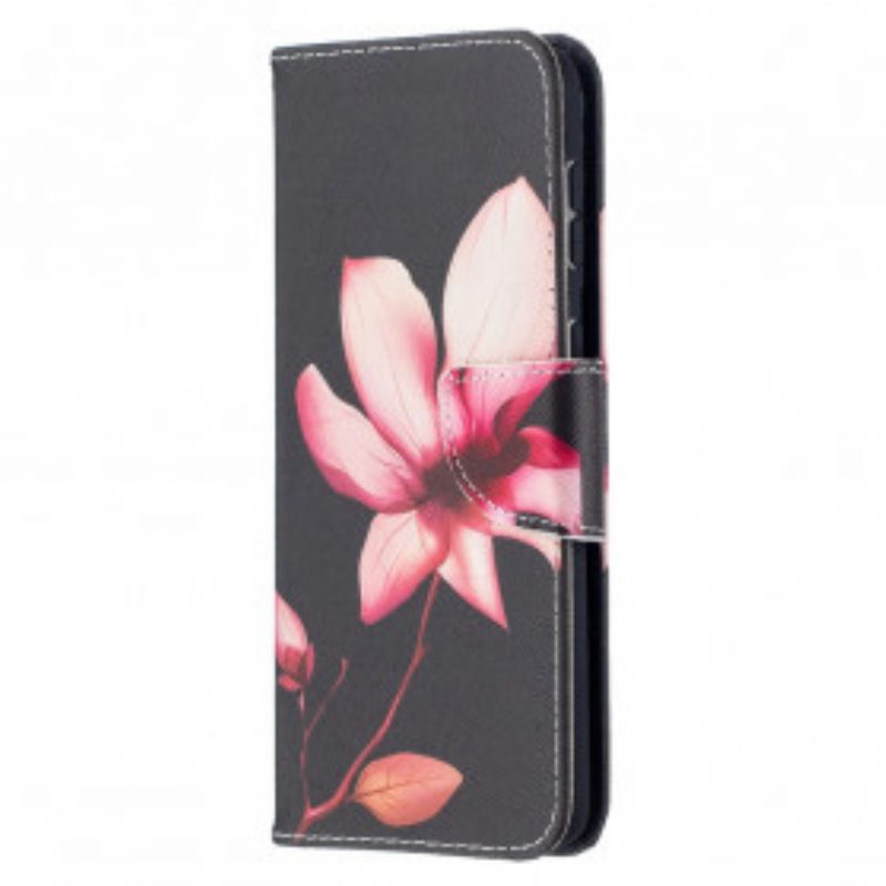 Folio-hoesje voor Samsung Galaxy S21 Plus 5G Roze Bloem