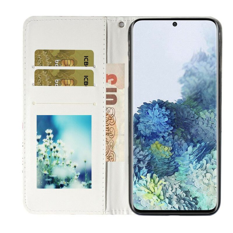 Folio-hoesje voor Samsung Galaxy S21 Plus 5G Uil In Mandala