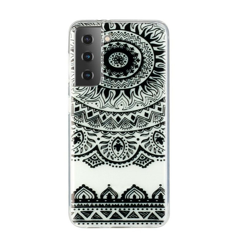 Hoesje voor Samsung Galaxy S21 Plus 5G Naadloze Bloemmandala