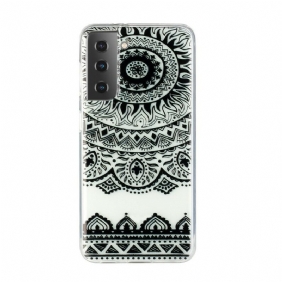 Hoesje voor Samsung Galaxy S21 Plus 5G Naadloze Bloemmandala