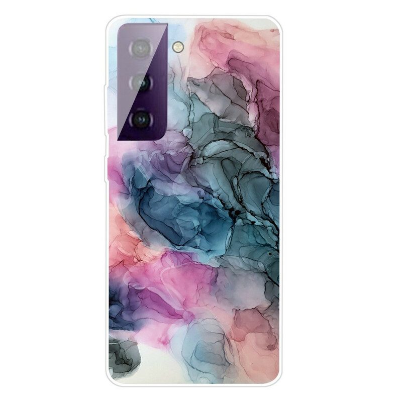 Hoesje voor Samsung Galaxy S21 Plus 5G Waterverf Kunstwerk