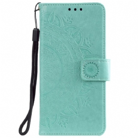 Leren Hoesje voor Samsung Galaxy S21 Plus 5G Zon Mandala