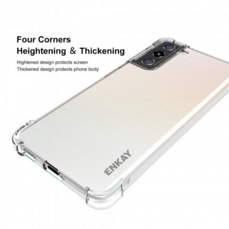 Telefoonhoesje voor Samsung Galaxy S21 Plus 5G Enkay Combo En Gehard Glas