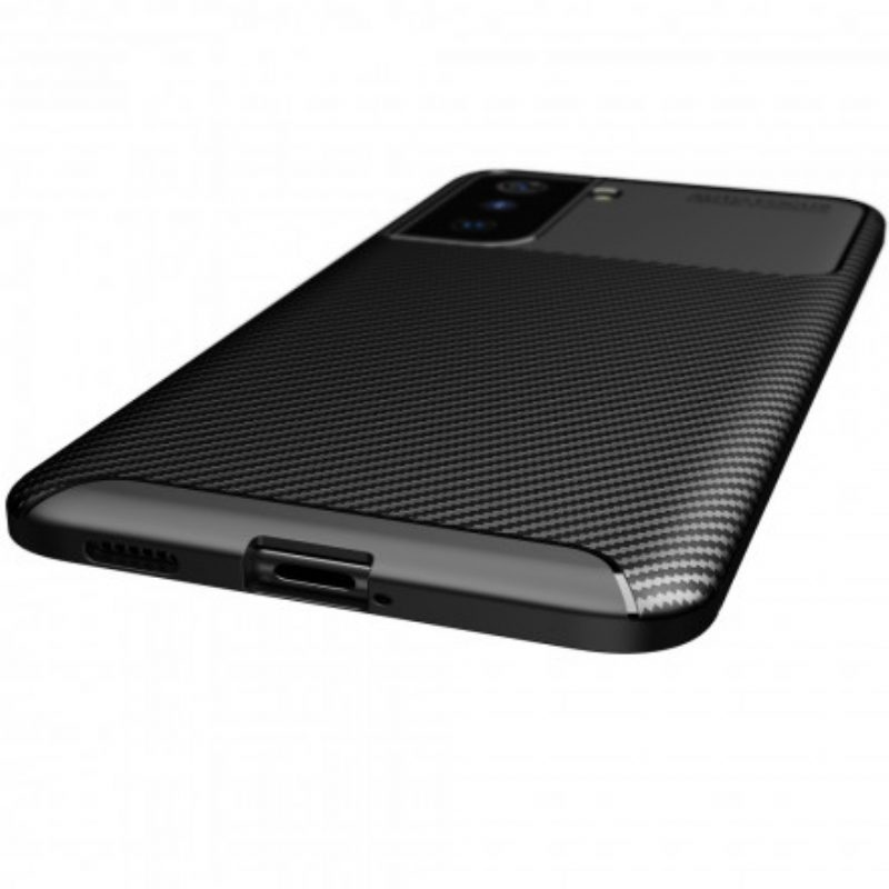 Telefoonhoesje voor Samsung Galaxy S21 Plus 5G Flexibele Koolstofvezeltextuur