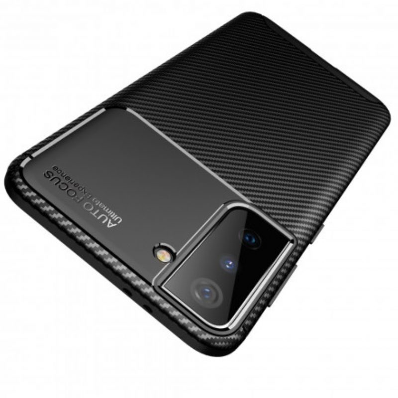 Telefoonhoesje voor Samsung Galaxy S21 Plus 5G Flexibele Koolstofvezeltextuur