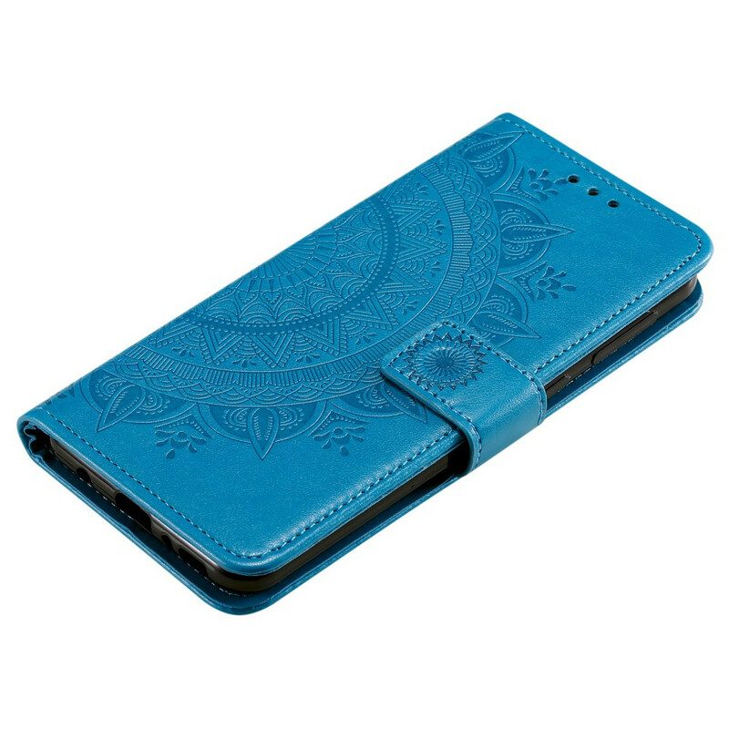 Folio-hoesje voor Samsung Galaxy M21 Zon Mandala