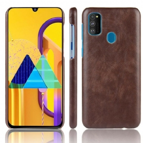 Hoesje voor Samsung Galaxy M21 Litchi-leereffect