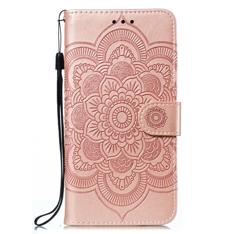 Leren Hoesje voor Samsung Galaxy M21 Volledige Mandala