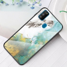 Telefoonhoesje voor Samsung Galaxy M21 Premium Kleur Gehard Glas