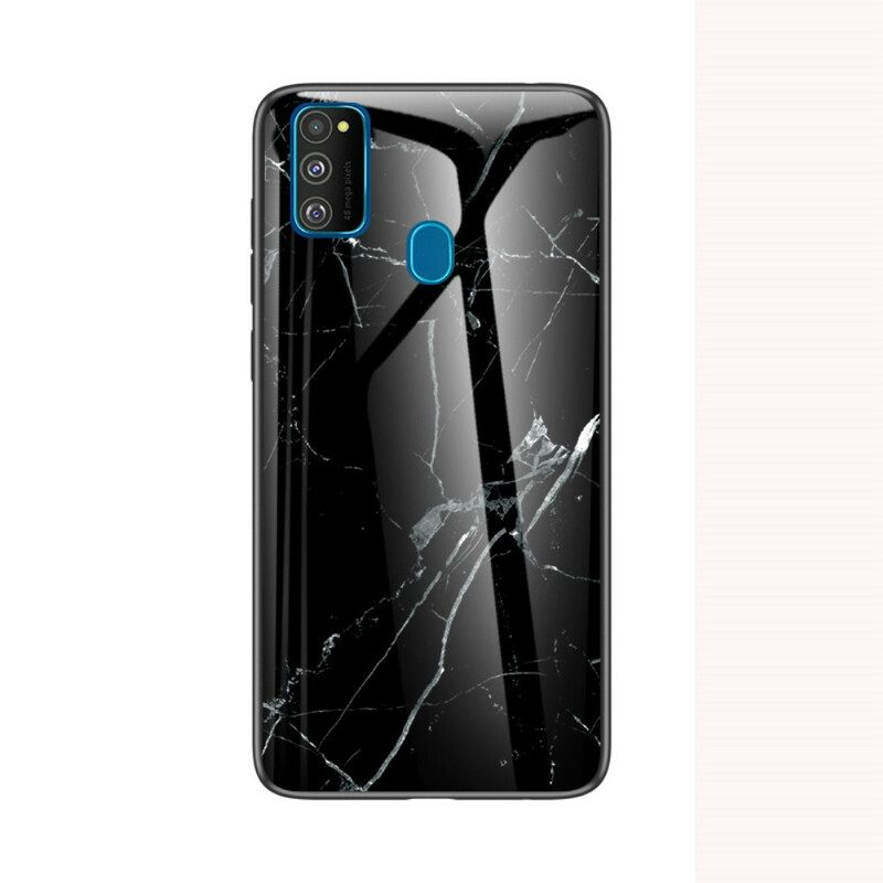 Telefoonhoesje voor Samsung Galaxy M21 Premium Kleur Gehard Glas