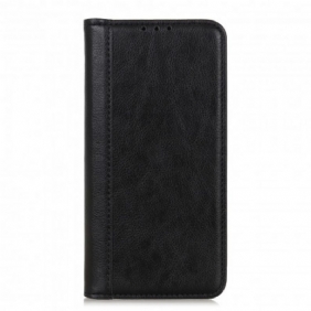 Bescherming Hoesje voor OnePlus 9 Folio-hoesje Elegantie Split Litchi Leer