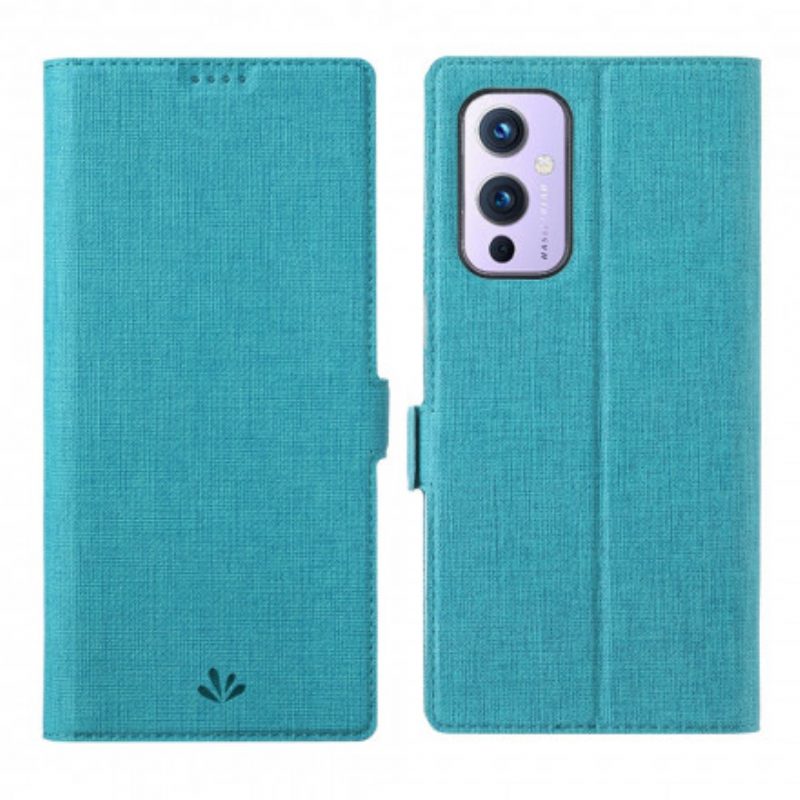 Bescherming Hoesje voor OnePlus 9 Folio-hoesje Getextureerde Vili Dmx