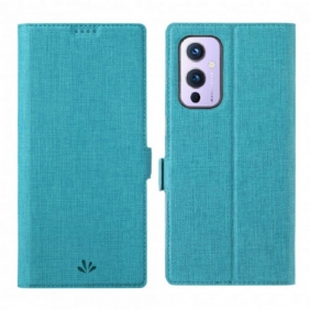 Bescherming Hoesje voor OnePlus 9 Folio-hoesje Getextureerde Vili Dmx