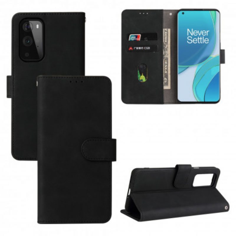 Flip Case voor OnePlus 9 Aanraking Van De Huid