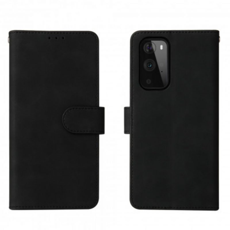 Flip Case voor OnePlus 9 Aanraking Van De Huid