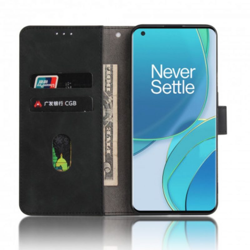 Flip Case voor OnePlus 9 Aanraking Van De Huid