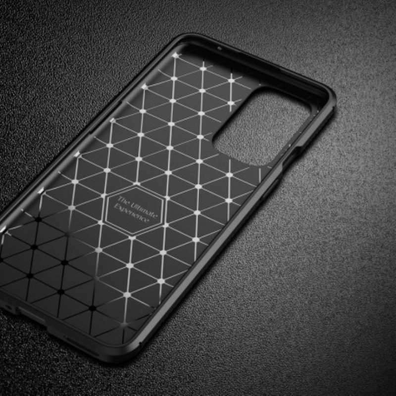 Telefoonhoesje voor OnePlus 9 Flexibele Koolstofvezeltextuur