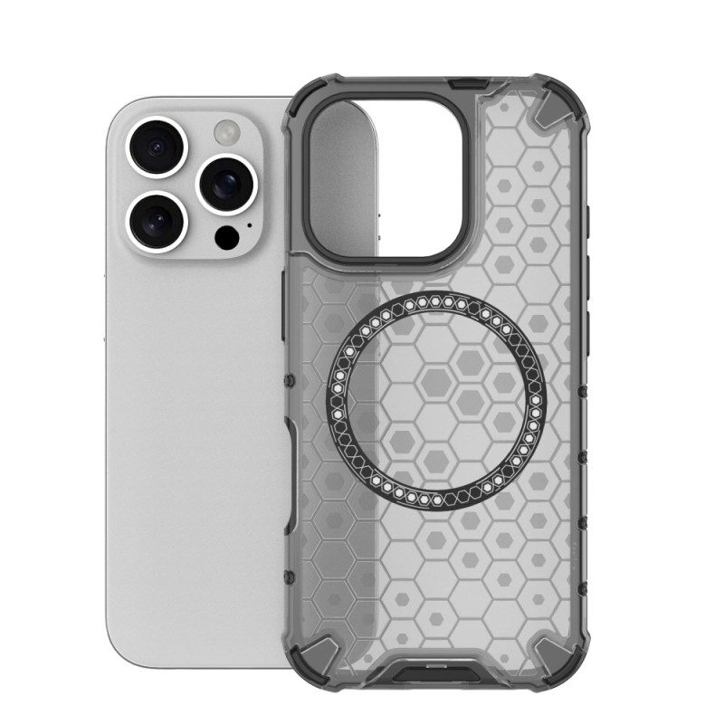 Case Hoesje iPhone 16 Pro Telefoonhoesje Magnetische Honingraat